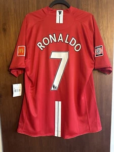 BNWT Player Issue Manchester United 2007/2008 Community shield #7 Ronaldo XXL - Picture 1 of 9