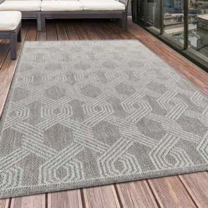 Indoor Outdoor Teppich ARUBA Balkon Teppich Wasserfest Flechtmuster - Bild 1 von 6