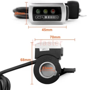Thumb Throttle for 24V/36V / 48V Bike with Power Indicator Wuxing Brand 106DX... - Picture 1 of 12