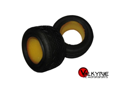 Vintage RC Losi 2WD 4WD Buggy Rear BK Bar Tires Rubber Red (2) 7371 R 7371R Red - Image 1 of 2