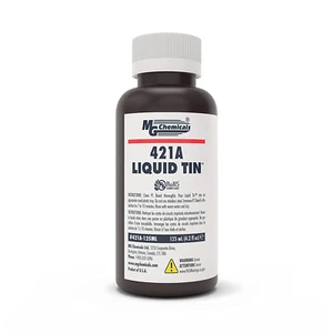 Lata líquida 421A, solución de chapado en estaño, botella de 125 ml - Imagen 1 de 12