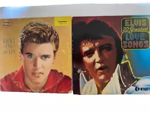 2 Lp's Elvis Presley 20 Greatest Love Songs andRicky Nelson Ricky Sings Again. - Picture 1 of 2