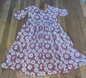 Hanna Andersson superweiches Skater Gänseblümchen Kleid Größe 10 SCHÖN! - Bild 1 von 4