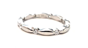Lowest Price High Quality 0.365CT -14k Gold Eternity Lab Grown Diamond HPHT VVS - Picture 1 of 5