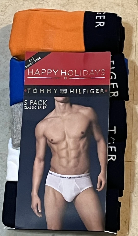 TOMMY HILFIGER Classic 100% Cotton Briefs 5 pack - Large (36-38), multicolor - Image 1 of 1