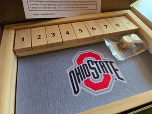Puerta trasera Shut The Box Game Victory Mizzou OHIO STATE Brutus Buckeye NUEVO - Imagen 1 de 6