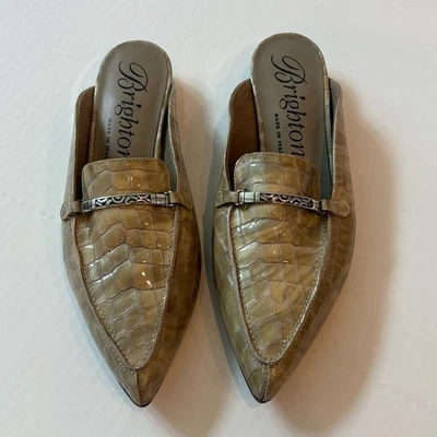 Mulas de cocodrilo patentes de madera de haya Brighton Escape 8,5 Foto 1 de 4