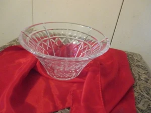VTG Waterford 8x4" Flared Decorative Crystal Rose/Decor Bowl SIGNED - Picture 1 of 5