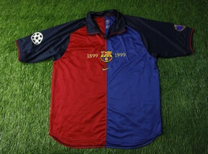 BARCELONA BARCA 1999/2000 VINTAGE FOOTBALL SHIRT TRIKOT HOME NIKE ORIGINAL GRÖSSE L - Bild 1 von 12
