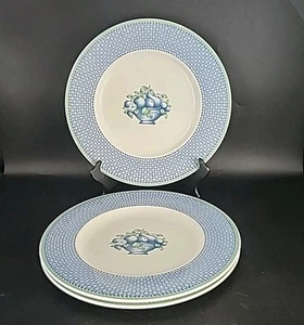3er Set Villeroy & Boch Provence Cassis Speiseteller blau Obstkorb 10,5" - Bild 1 von 5
