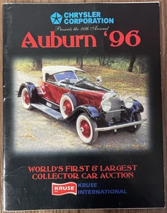 1996 Auburn Cord Duesenberg Collector Car Auction Program - Picture 1 of 4