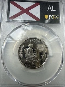 2003-S Proof Alabama Quarter PCGS State Flag Graded PR70 DCAM - Picture 1 of 10