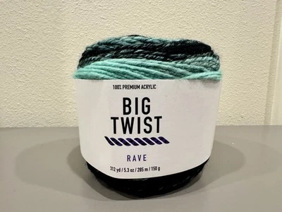 Big Twist Rave - Premium Acrylic Yarn 5.3 Oz  NEW MANIC MINT, Each - Image 1 of 4