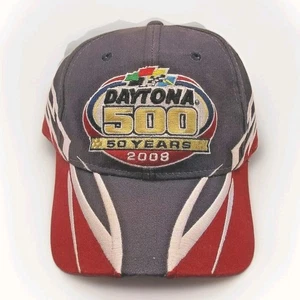 2008 ~ Daytona 500 / 50 años ~ Sombrero NASCAR multicolor ~ Muy poco uso - Imagen 1 de 6