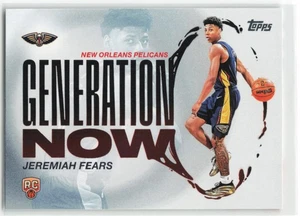 2025-26 Topps Flagship Generation Now Jeremiah Fears #GN-7 New Orleans Pelicans - Picture 1 of 2
