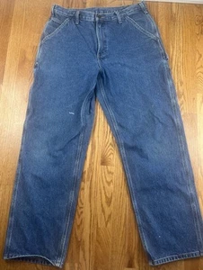MENS 36 x 32 - Vtg Carhartt B237 Signature Denim Loose Original Fit Jeans Pants - Picture 1 of 6