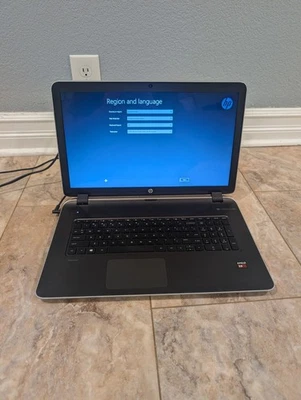 HP Pavilion 17-f053us AMD A8-6410 AMD Radeon R5 2000 MHZ 6 GB restablecido de fábrica Foto 1 de 4