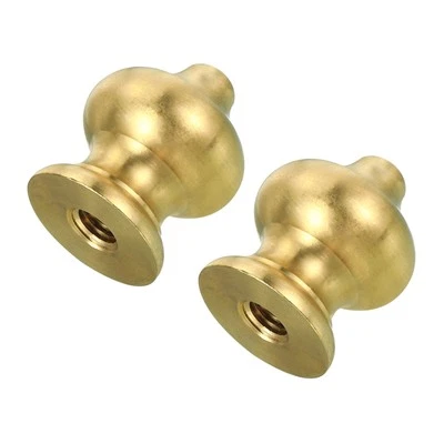 2 piezas 1/4-27 Latón Sólido Tapa Lámpara Acabado Decoración para LÁMPARAS DE MESA Bola Tapa Perilla Foto 1 de 4