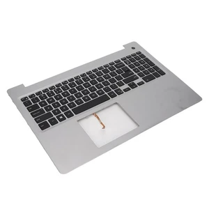 Laptop Palmrest Silver Color Backlit Design ABS Metal For Keyboard For Inspi NEW - Afbeelding 1 van 12