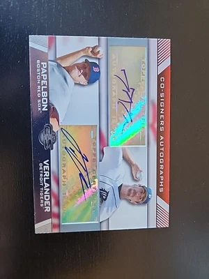 2007 Jonathan Papelbon Justin Verlander Topps Co-signers Auto - Image 1 of 2