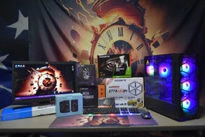 Gaming PC Intel I 7 16 RAM RTX 1650 1TB M.2+ 500 GBHHD 600 Watt PSU Wi-fi - Picture 1 of 15
