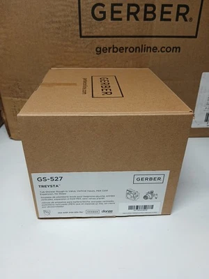 Válvula de bañera y ducha GERBER Treysta GS-527 entradas verticales sin paradas Pex Cold Exp Foto 1 de 3