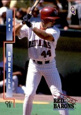 2000 Scranton/Wilkes-Barre Red Barons Blueline #5 Pat Burrell Clearwater FL Card