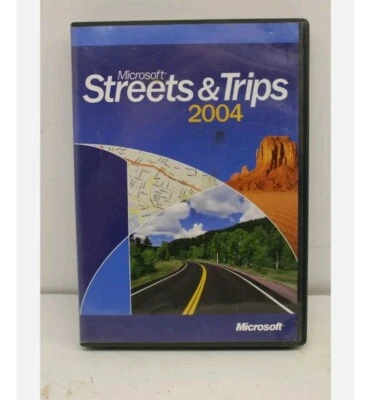 微软 Streets and Trips 2004 软件 2 CD 套装 PC 小册子 X09-56074 — 第 1/2 张图片
