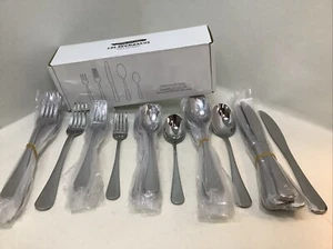 40 Piece Unbranded Silverware Set For 8 Stainless Steel Flatware Cutlery Utensil - Picture 1 of 7