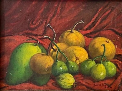 🔥 Antigua pintura al óleo filipina asiática de mediados de siglo - Simprosa Foto 1 de 4