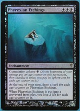 Phyrexian Etchings FOIL Coldsnap PLD Black Rare MAGIC CARD (ID# 208903) ABUGames