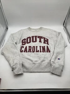Maglione girocollo vintage Y2K Champion South Carolina tessuto rovesciato uomo piccolo - Foto 1 di 17