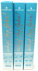 (3) Essence What The Fake! Extreme Plumping Lip Filler NIP 02 - Ice Ice Baby! - Picture 1 of 3