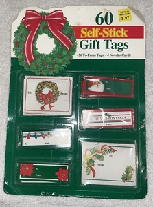 Vintage Walmart Holiday Gift Tags 60pc - Picture 1 of 4