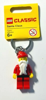 *NEW* Lego Classic SANTA CLAUS Key Chain 850150 Keychain YELLOW TAG - Image 1 of 4