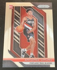 2018-19 Panini Prizm ANFERNEE SIMONS Rookie Card RC #61 Blazers