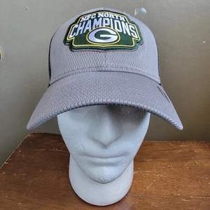 NFC North Champions New Era 9Forty Green Bay Packers Gorra de Pelota Sombrero Camionero Gris - Imagen 1 de 9