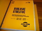 Galion 850B 850C 870B 870C Non Emission Motor Grader Parts Catalog Manual 202002