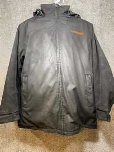 Whataburger Herren Gr. L Jacke Parka Kapuze Steppfutter Double Zip wasserdicht - Bild 1 von 15