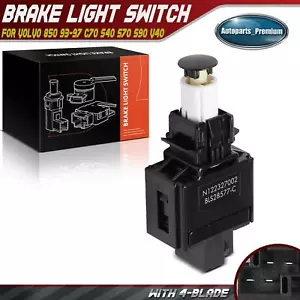 Brake Light Switch for Volvo 850 1993-1997 C70 1998-2004 S40 S70 S90 V40 V70 V90 - Picture 1 of 10