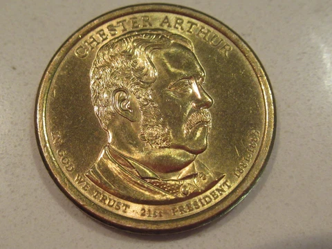 Chester Arthur Uncirculated Dollar Coin 2012 D Cover