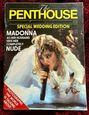 MADONNA BRITISH PENTHOUSE WEDDING ISSUE MTV MUSIC AWARDS VIRGIN PROMO COVER SHOT - Image 1 of 2