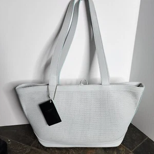NWT i santi Soft Nappa Blueish Mint Color Tote Bag / Purse - Picture 1 of 9