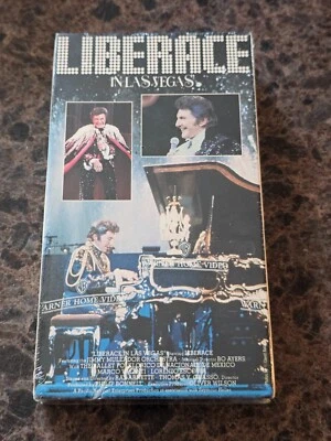 BRAND NEW Liberace In as Vegas (VHS; 1987) RARE Sealed OOP Watermarks - Image 1 of 4