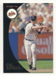 1994 Score Burger King Baseball - #2 - Cal Ripken Jr. - Baltimore Orioles