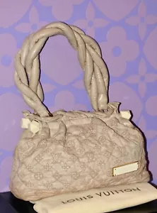 Louis Vuitton $3450 Monogram Olympe Stratus PM Ecru Beige Leather Tote *Limited* - Picture 1 of 12