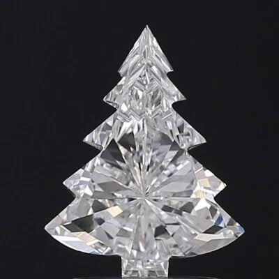 1.10 Christmas Cut Lab Created Diamond For Engagement Ring E VS1 - Image 1 of 4