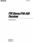 SONY STR-D711 STR-D911 OPERATING INSTRUCTIONS BOOK FM STEREO FM AM RECEIVER