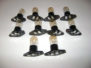 10 NEW Z187 MICROWAVE OVEN LIGHT BULBS LAMP GLOBE 125V 20W - Picture 1 of 1
