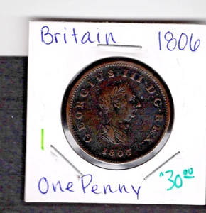 1806- Great Britain-1 Penny - Picture 1 of 2